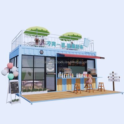 Hôtel design moderne 20ft ou 40ft conteneur préfabriqué Café et bar pour l'hôtel