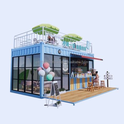 Hôtel design moderne 20ft ou 40ft conteneur préfabriqué Café et bar pour l'hôtel