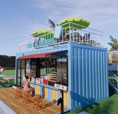 Hôtel design moderne 20ft ou 40ft conteneur préfabriqué Café et bar pour l'hôtel