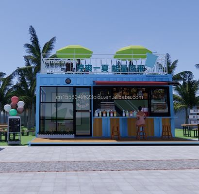 Hôtel design moderne 20ft ou 40ft conteneur préfabriqué Café et bar pour l'hôtel