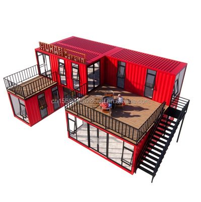 Container de 20 pieds ou 40 pieds maisons sur mesure Bar Café Hôtel Restaurant Magasin d'expédition Container Café Container Boutique Kiosque
