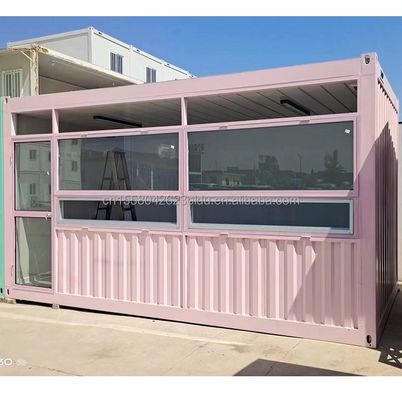 Stand de kiosque de magasin de proximité dans un conteneur à emballage plat pour un restaurant de restauration rapide et un café