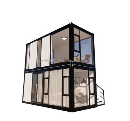 Immeuble de bureaux maison de conteneurs pliable amovible préfabriquée pour le logement et le bureau