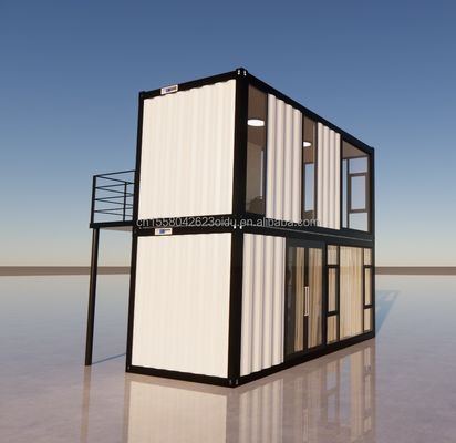 Immeuble de bureaux maison de conteneurs pliable amovible préfabriquée pour le logement et le bureau