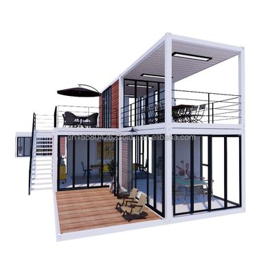 Maison de conteneurs en acier galvanisé de 40 pieds maison mobile préfabriquée avec 3 chambres à coucher