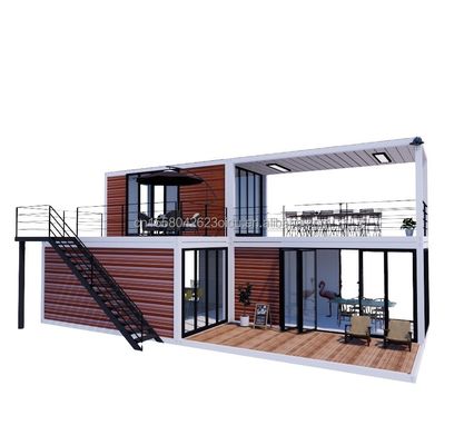 Maison de conteneurs en acier galvanisé de 40 pieds maison mobile préfabriquée avec 3 chambres à coucher
