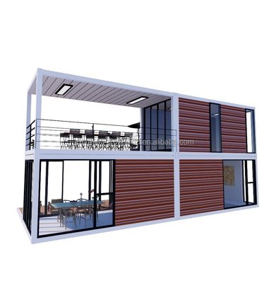 Maison de conteneurs en acier galvanisé de 40 pieds maison mobile préfabriquée avec 3 chambres à coucher