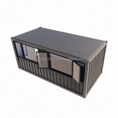 20 pieds ou 40 pieds Mini Pop Up Shop Container Maison Restaurant Boutique de nourriture de rue Kiosque Container avec Alloy Aluminium fenêtres