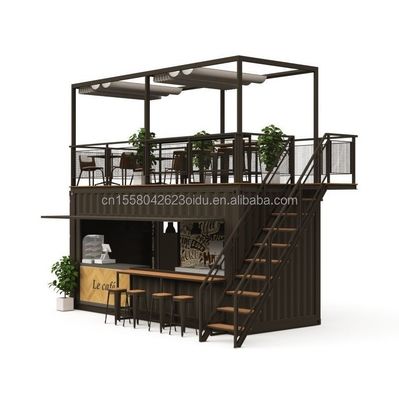 Couleur personnalisée 20FT ou 40FT Luxury Shipping Container Bar Préfabriqué Foldable Café Container Café Shop