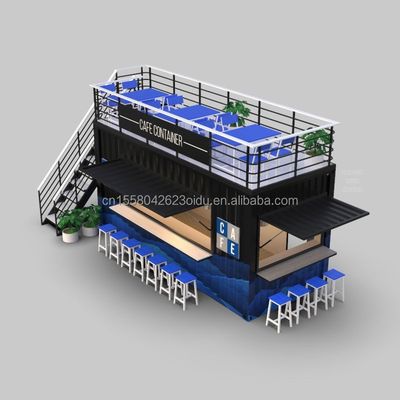 Couleur personnalisée 20FT ou 40FT Luxury Shipping Container Bar Préfabriqué Foldable Café Container Café Shop