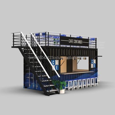 Couleur personnalisée 20FT ou 40FT Luxury Shipping Container Bar Préfabriqué Foldable Café Container Café Shop