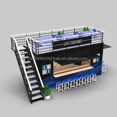 Couleur personnalisée 20FT ou 40FT Luxury Shipping Container Bar Préfabriqué Foldable Café Container Café Shop