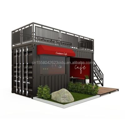 Container de luxe Bar 20FT Container Café et restaurant avec pliage en acier galvanisé 180g