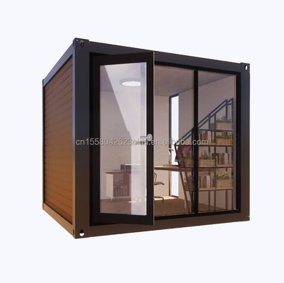 Maison de conteneurs abordable avec 50/75/100 mm panneau sandwich ondulé mur et fenêtres en alliage d'aluminium