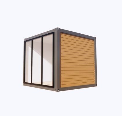 Maison de conteneurs abordable avec 50/75/100 mm panneau sandwich ondulé mur et fenêtres en alliage d'aluminium