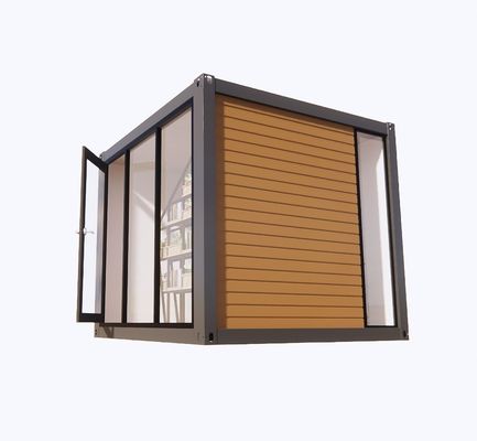 Maison de conteneurs abordable avec 50/75/100 mm panneau sandwich ondulé mur et fenêtres en alliage d'aluminium