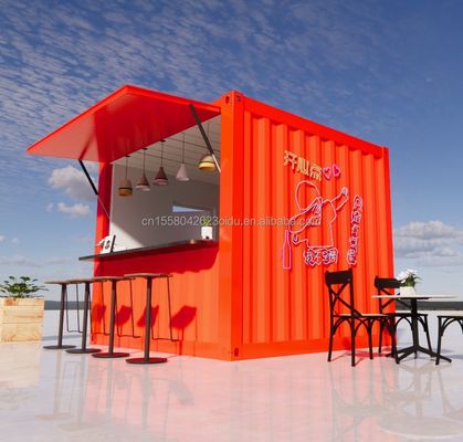 Supermarché Fabriqué en tubes carrés en acier galvanisé Structure principale pour une maison pliable préfabriquée mobile de 20 ou 40 pieds
