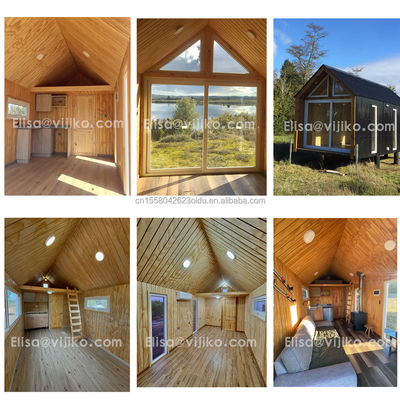 Modern Triangular Resort Hotel maison de conteneurs préfabriquée avec un lit salle de bain cuisine et jardin Fonctionnalités de la porte du panneau sandwich