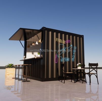 Supermarché Fabriqué en tubes carrés en acier galvanisé Structure principale pour une maison pliable préfabriquée mobile de 20 ou 40 pieds