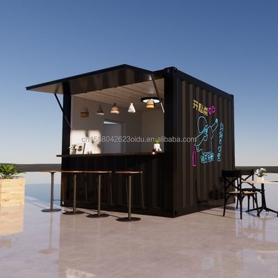 Supermarché Fabriqué en tubes carrés en acier galvanisé Structure principale pour une maison pliable préfabriquée mobile de 20 ou 40 pieds