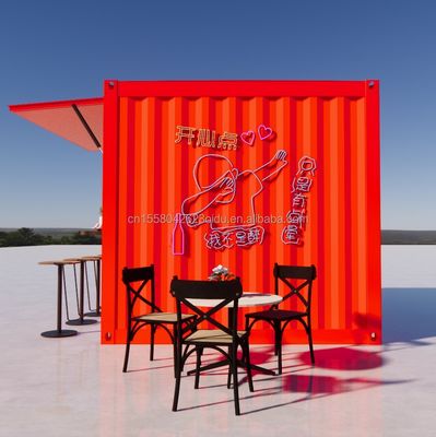 Supermarché Fabriqué en tubes carrés en acier galvanisé Structure principale pour une maison pliable préfabriquée mobile de 20 ou 40 pieds