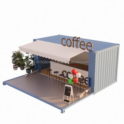 Salle de bains Container maisons 20ft pliable Luxe préfabriqué Portable Container d'expédition Café préfabriqué