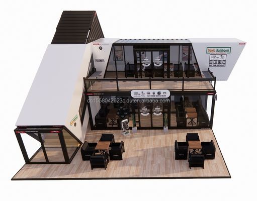 Maison de jardin avec tubes carrés en acier galvanisé