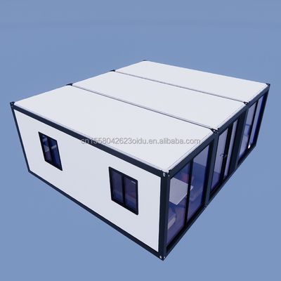 Container maisons à prix abordable Structure en acier maisons préfabriquées avec 50/75/100mm ondes panneaux sandwich murs
