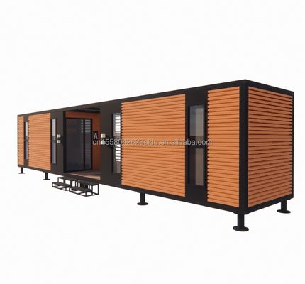 Construction préfabriquée en acier en alliage d'aluminium à prix abordable Villa pliable maison de conteneurs avec tubes carrés en acier galvanisé