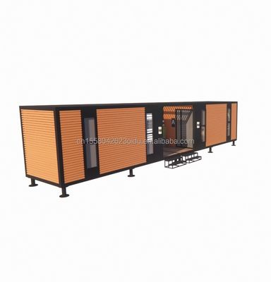 Construction préfabriquée en acier en alliage d'aluminium à prix abordable Villa pliable maison de conteneurs avec tubes carrés en acier galvanisé