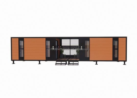 Construction préfabriquée en acier en alliage d'aluminium à prix abordable Villa pliable maison de conteneurs avec tubes carrés en acier galvanisé