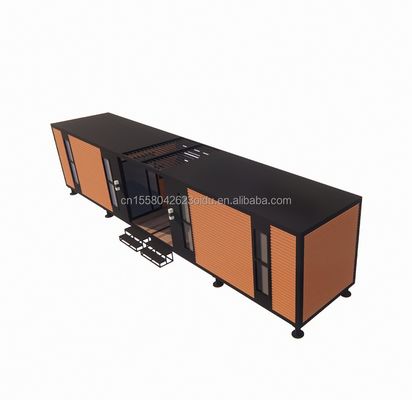 Construction préfabriquée en acier en alliage d'aluminium à prix abordable Villa pliable maison de conteneurs avec tubes carrés en acier galvanisé