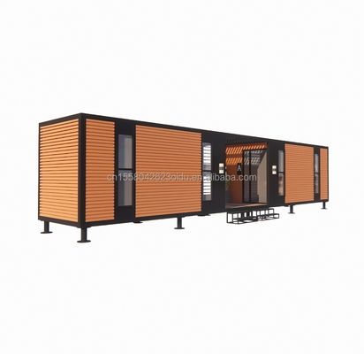Construction préfabriquée en acier en alliage d'aluminium à prix abordable Villa pliable maison de conteneurs avec tubes carrés en acier galvanisé