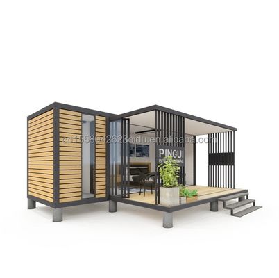 Maison de conteneurs modulaires préfabriqués Style de conception moderne avec cadre en acier en acier galvanisé 180g