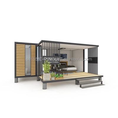 Maison de conteneurs modulaires préfabriqués Style de conception moderne avec cadre en acier en acier galvanisé 180g
