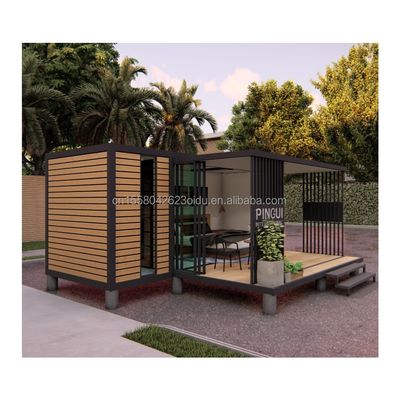 Maison de conteneurs modulaires préfabriqués Style de conception moderne avec cadre en acier en acier galvanisé 180g
