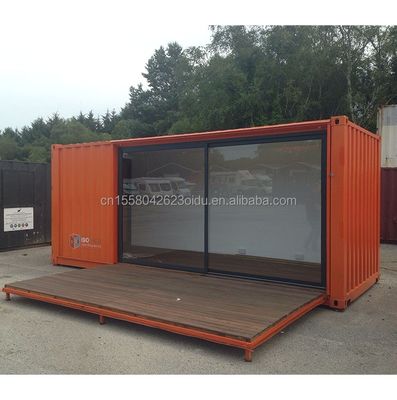 Salle de bains Petite maison de 2 étages Container maison avec des maisons modulaires préfabriquées et fenêtres en alliage d'aluminium