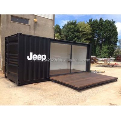 Salle de bains Petite maison de 2 étages Container maison avec des maisons modulaires préfabriquées et fenêtres en alliage d'aluminium