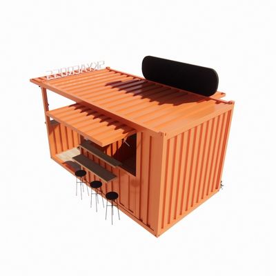 fenêtres en alliage d'aluminium Container de 20 pieds populaire Café Container maison pour restaurant