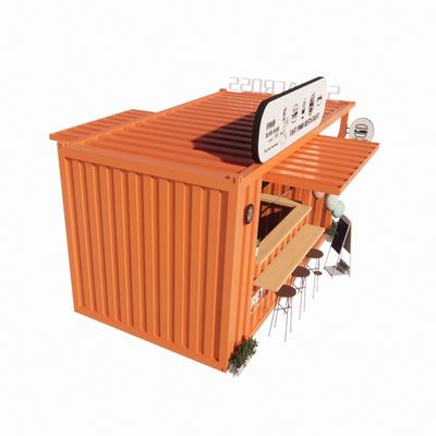 fenêtres en alliage d'aluminium Container de 20 pieds populaire Café Container maison pour restaurant