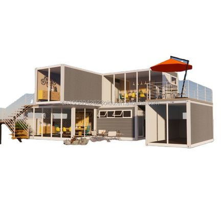 Hôtel Container pliable préfabriqué avec cadre en acier en acier galvanisé 180g