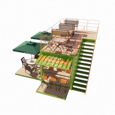 2023 Les maisons modulaires préfabriquées en extérieur les plus vendues Container cadre en acier galvanisé avec conteneur de pliage en acier galvanisé