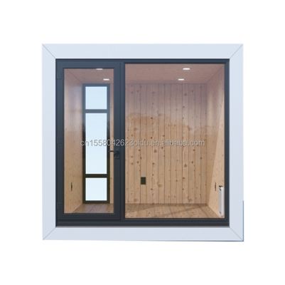 Hôtel maison de jardin en bois préfabriqué avec design moderne et tubes carrés en acier galvanisé structure principale EU10ft 20ft