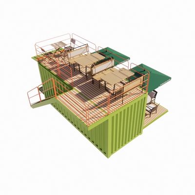 2023 Les maisons modulaires préfabriquées en extérieur les plus vendues Container cadre en acier galvanisé avec conteneur de pliage en acier galvanisé