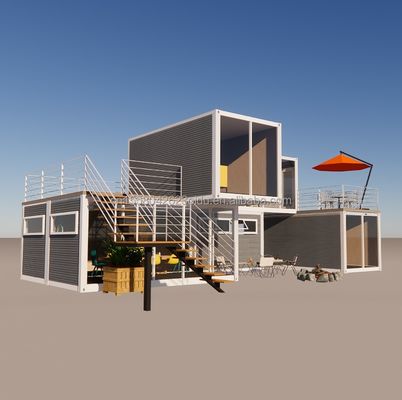Hôtel Container pliable préfabriqué avec cadre en acier en acier galvanisé 180g