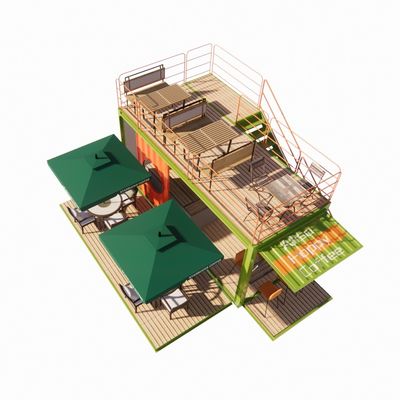 2023 Les maisons modulaires préfabriquées en extérieur les plus vendues Container cadre en acier galvanisé avec conteneur de pliage en acier galvanisé