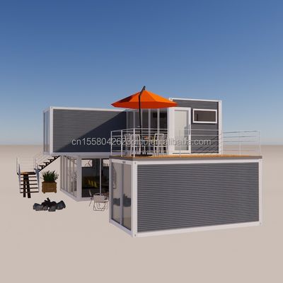 Hôtel Container pliable préfabriqué avec cadre en acier en acier galvanisé 180g