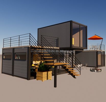 Hôtel Container pliable préfabriqué avec cadre en acier en acier galvanisé 180g