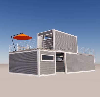 Hôtel Container pliable préfabriqué avec cadre en acier en acier galvanisé 180g