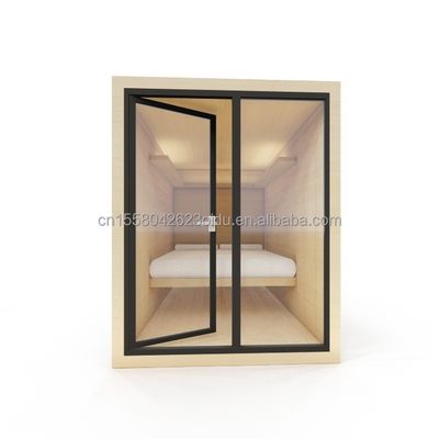 EU 10ft Moderne en bois préfabriqué Mini-lit Cabine pour le supermarché ou le bureau Mur 50/75/100mm Wave Sandwich Panel
